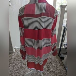 Stripes Velvet Heart Large Blouse